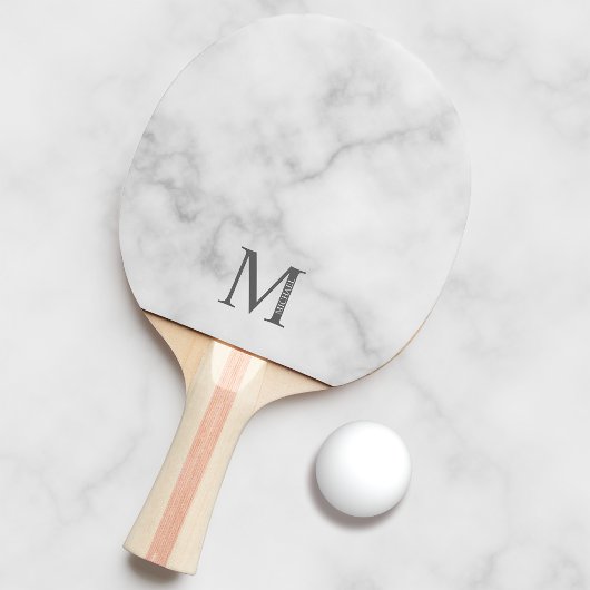 Personalisiertes Monogramm und Name Ping Pong Padd Tischtennis Schläger
