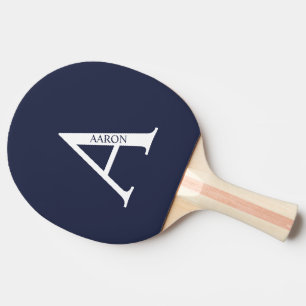 Personalisiertes Monogramm und Name Ping Pong Padd Tischtennis Schläger