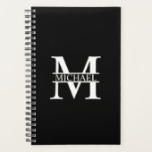 Personalisiertes Monogramm und Name Planer (Vorderseite)