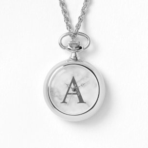 Personalisiertes Monogramm und Name Pocket Watch Armbanduhr