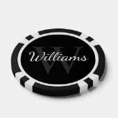 Personalisiertes Monogramm und Name Pokerchips (Einzeln)