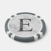 Personalisiertes Monogramm und Name Pokerchips (Einzeln)