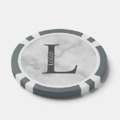 Personalisiertes Monogramm und Name Pokerchips (Einzeln)
