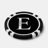 Personalisiertes Monogramm und Name Pokerchips (Einzeln)