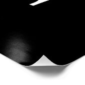 Personalisiertes Monogramm und Name-Poster Poster (Ecke)