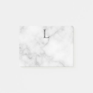 Personalisiertes Monogramm und Name Postit-Notizen Post-it Klebezettel