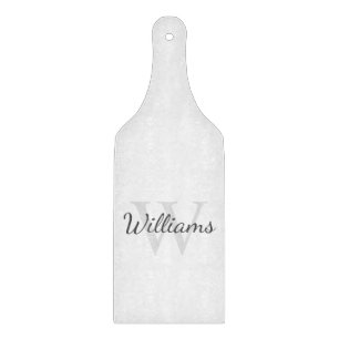 Personalisiertes Monogramm und Name Schneidebrett