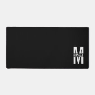Personalisiertes Monogramm und Name Schreibtischunterlage