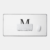 Personalisiertes Monogramm und Name Schreibtischunterlage (Tastatur & Maus)