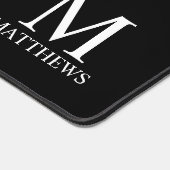 Personalisiertes Monogramm und Name Schreibtischunterlage (Ecke)