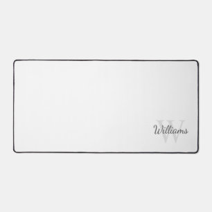 Personalisiertes Monogramm und Name Schreibtischunterlage