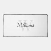 Personalisiertes Monogramm und Name Schreibtischunterlage (Vorderseite)