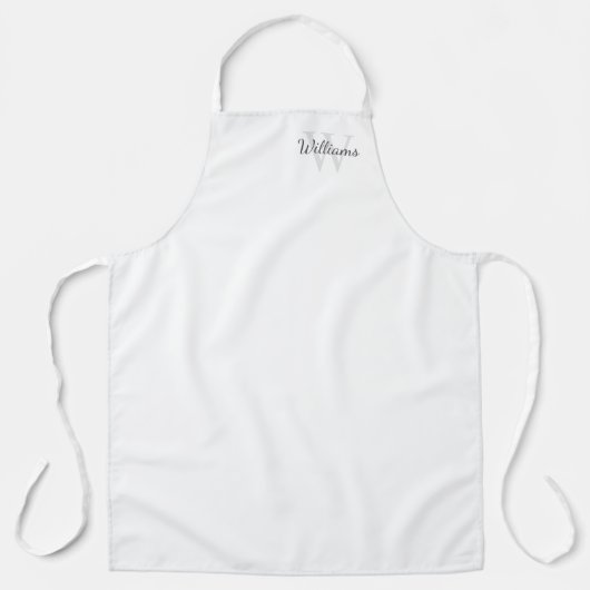 Personalisiertes Monogramm und Name Schürze (Vorderseite)