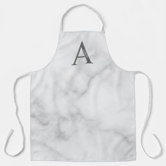 Personalisiertes Monogramm und Name Schürze (Vorderseite)