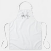 Personalisiertes Monogramm und Name Schürze (Vorderseite)