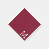 Personalisiertes Monogramm und Name Serviette (Ecke)