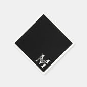 Personalisiertes Monogramm und Name Serviette (Ecke)