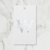 Personalisiertes Monogramm und Name Silver Geschenkanhänger (Vorderseite)