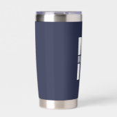 Personalisiertes Monogramm und Name Thermobecher (Vorderseite)