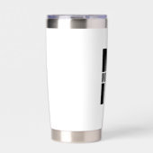 Personalisiertes Monogramm und Name Thermobecher (Vorderseite)