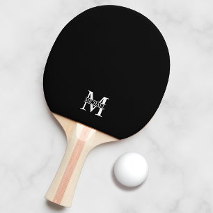 Personalisiertes Monogramm und Name Tischtennis Schläger
