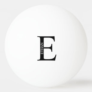 Personalisiertes Monogramm und Name Tischtennisball