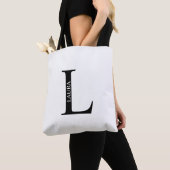 Personalisiertes Monogramm und Name Totbeutel Tasche (Von Nahem)