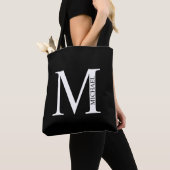Personalisiertes Monogramm und Name Totbeutel Tasche (Von Nahem)