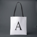 Personalisiertes Monogramm und Name Totbeutel Tasche<br><div class="desc">Personalisiert Monogram und Name Gift bieten personalisierte Monogramm und Namen im klassischen Serif-Schriftart-Stil.</div>