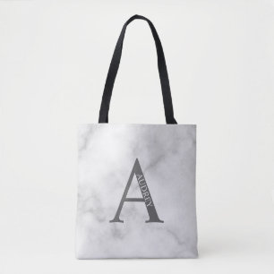 Personalisiertes Monogramm und Name Totbeutel Tasche