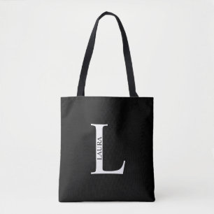 Personalisiertes Monogramm und Name Totbeutel Tasche