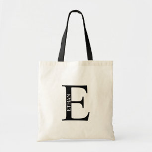 Personalisiertes Monogramm und Name Totbeutel Tragetasche