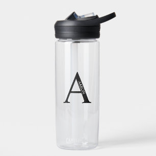 Personalisiertes Monogramm und Name Trinkflasche