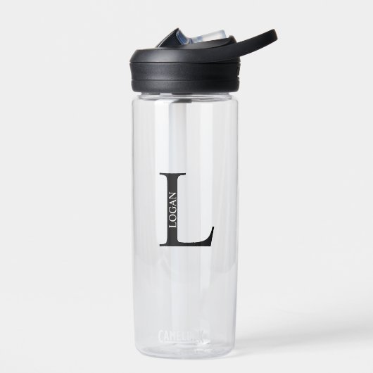 Personalisiertes Monogramm und Name Trinkflasche (Links)