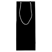 Personalisiertes Monogramm und Name Weinbeutel Geschenktüte Für Weinflaschen (Rückseite)