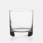 Personalisiertes Monogramm und Name Whiskyglas (Links)