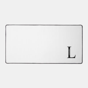 Personalisiertes Monogramm und Namens-Mauspad Schreibtischunterlage