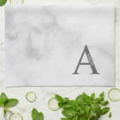 Personalisiertes Monogramm und Namenshandtuch Geschirrtuch (Gefaltet)