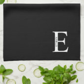 Personalisiertes Monogramm und Namenshandtuch Geschirrtuch (Gefaltet)