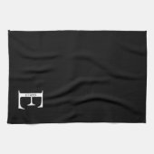 Personalisiertes Monogramm und Namenshandtuch Geschirrtuch (Horizontal)