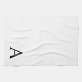 Personalisiertes Monogramm und Namenshandtuch Geschirrtuch (Horizontal)
