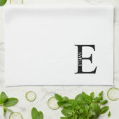 Personalisiertes Monogramm und Namenshandtuch Geschirrtuch (Gefaltet)