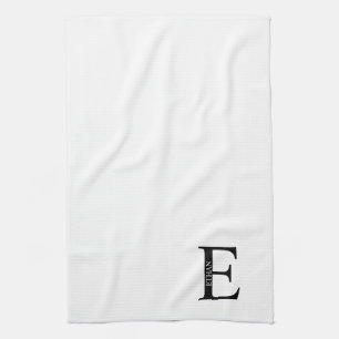 Personalisiertes Monogramm und Namenshandtuch Geschirrtuch