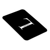 Personalisiertes Monogramm und Namensmagnet Magnet (Rechte Seite)