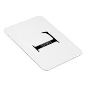 Personalisiertes Monogramm und Namensmagnet Magnet (Rechte Seite)