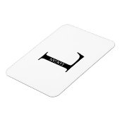Personalisiertes Monogramm und Namensmagnet Magnet (Linke Seite)
