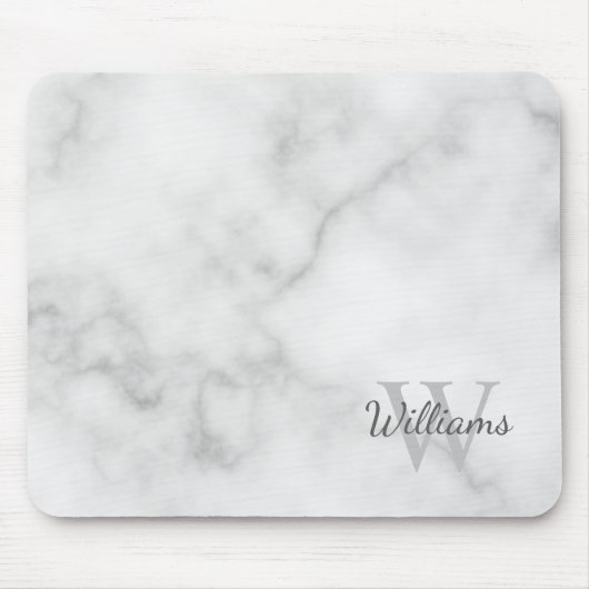 Personalisiertes Monogramm und Namensmarkierung Mousepad (Vorne)