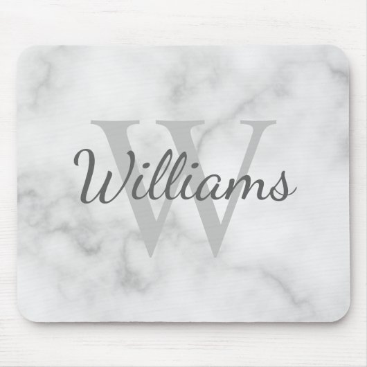 Personalisiertes Monogramm und Namensmarkierung Mousepad (Vorne)