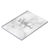 Personalisiertes Monogramm und Namensmarkierung Notizblock (Linke Seite)