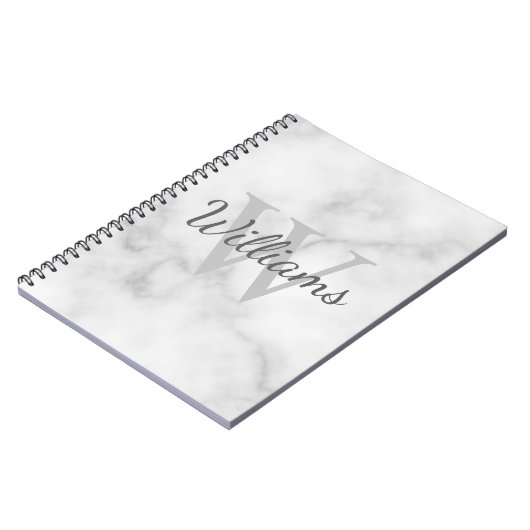 Personalisiertes Monogramm und Namensmarkierung Notizblock (Linke Seite)